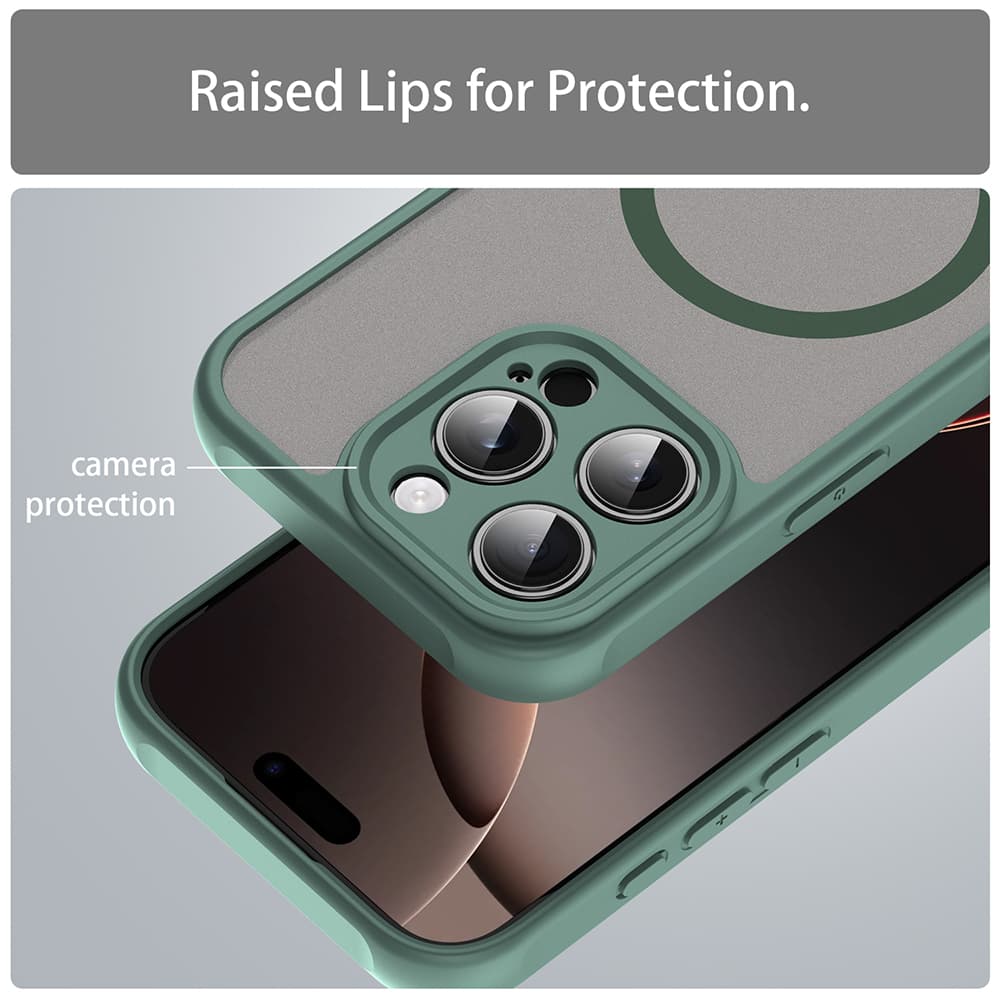 Techsuit HaloFrost II MagSafe pro iPhone 16 Pro zelený - náhled 5