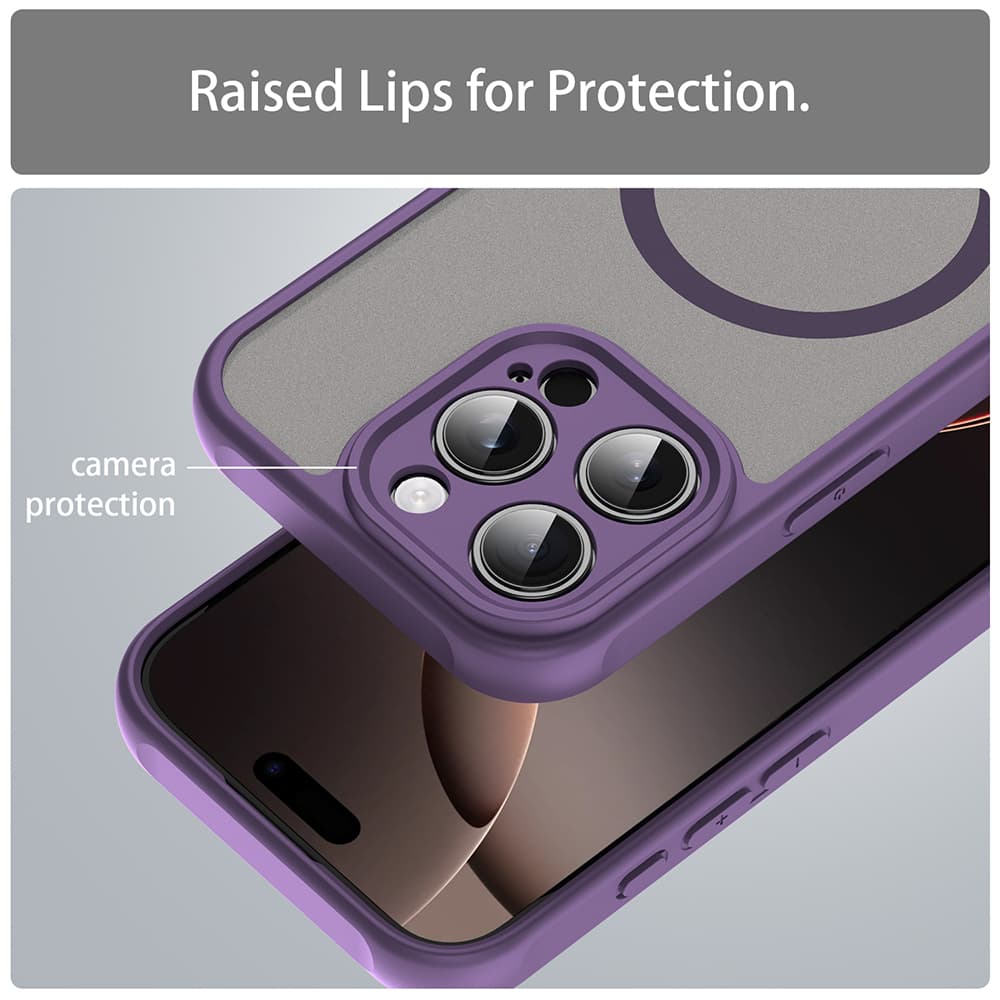 Techsuit HaloFrost II MagSafe pro iPhone 16 Pro fialová - náhled 5