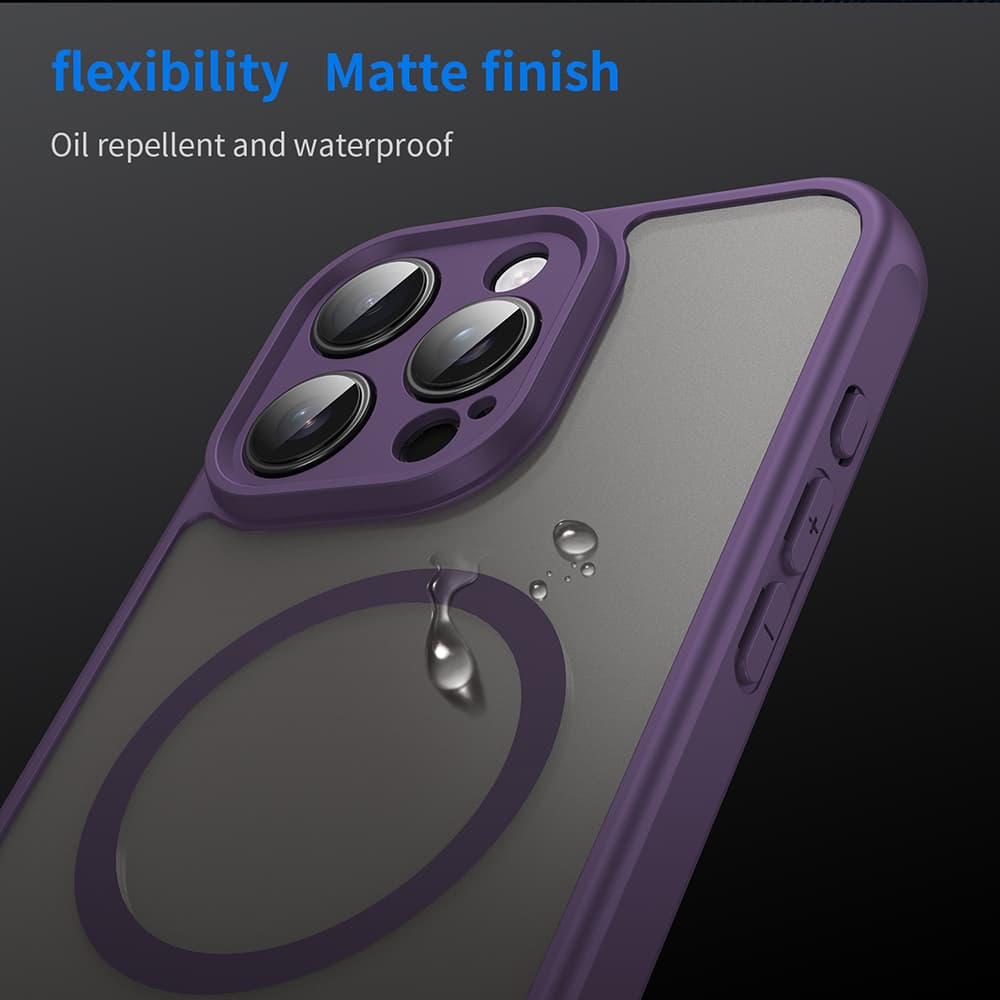 Techsuit HaloFrost II MagSafe pro iPhone 16 Pro Max fialová - náhled 5