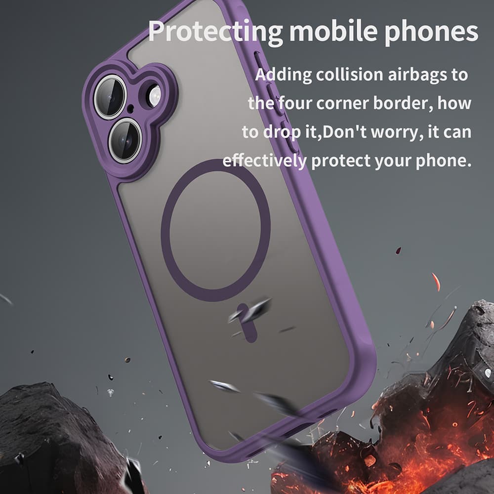 Techsuit HaloFrost II MagSafe pro iPhone 17 fialová - náhled 5