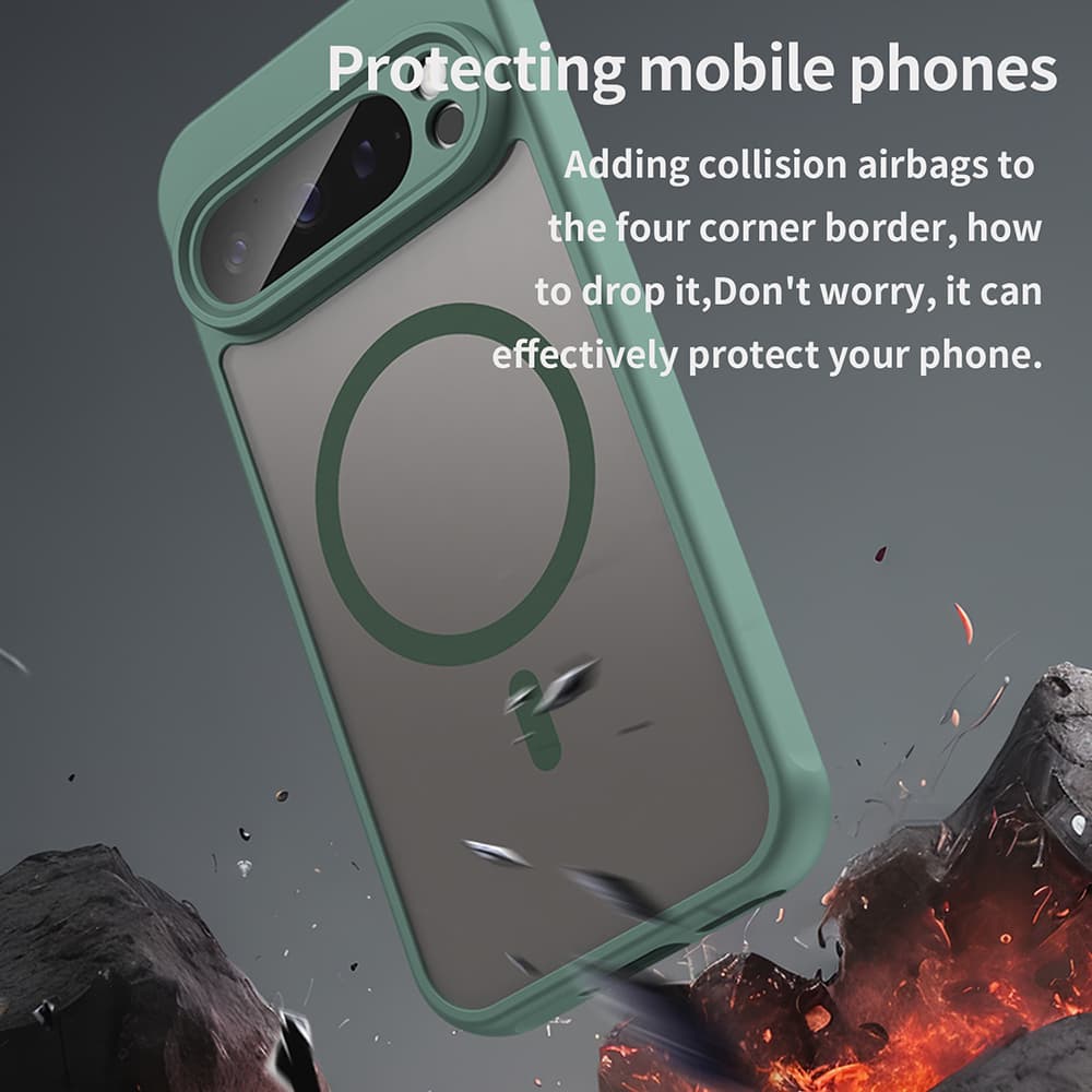 Techsuit HaloFrost II MagSafe pro Google Pixel 9 Pro zelený - náhled 5
