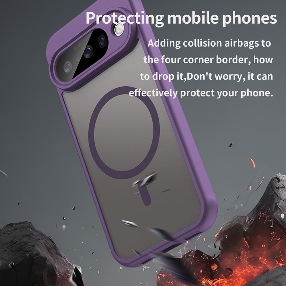 Techsuit HaloFrost II MagSafe pro Google Pixel 10 fialová - náhled 5