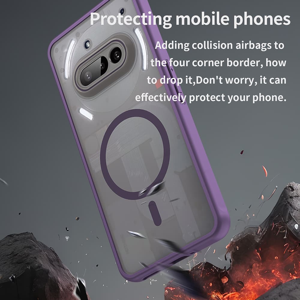 Techsuit HaloFrost II MagSafe pro Nothing Phone 3a fialová - náhled 5