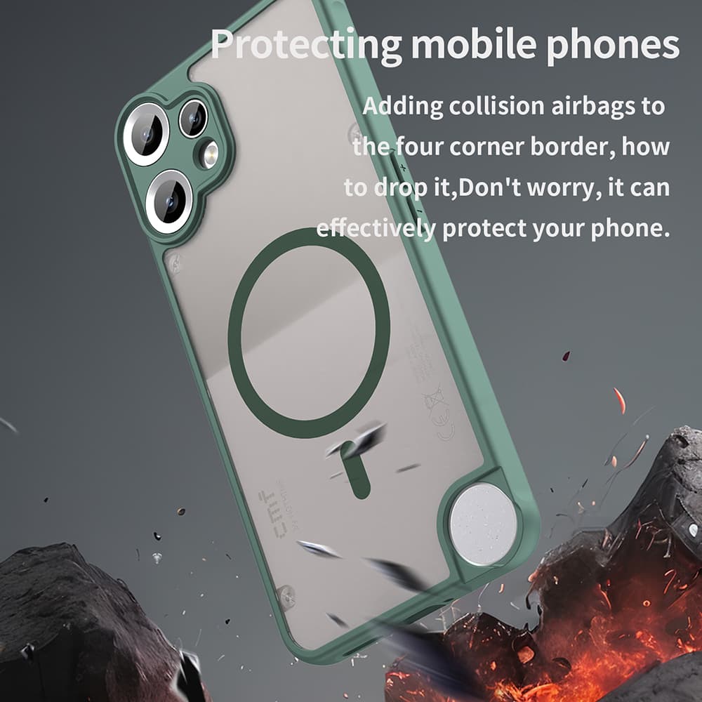 Techsuit HaloFrost II MagSafe pro Nothing CMF Phone 2 Pro zelený - náhled 5