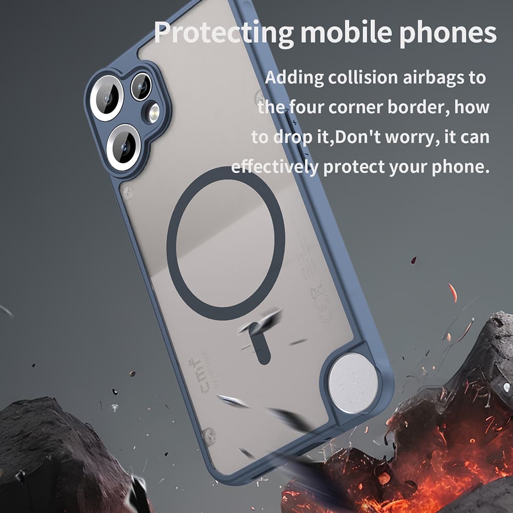 Techsuit HaloFrost II MagSafe pro Nothing CMF Phone 2 Pro námořnická modrá - náhled 5