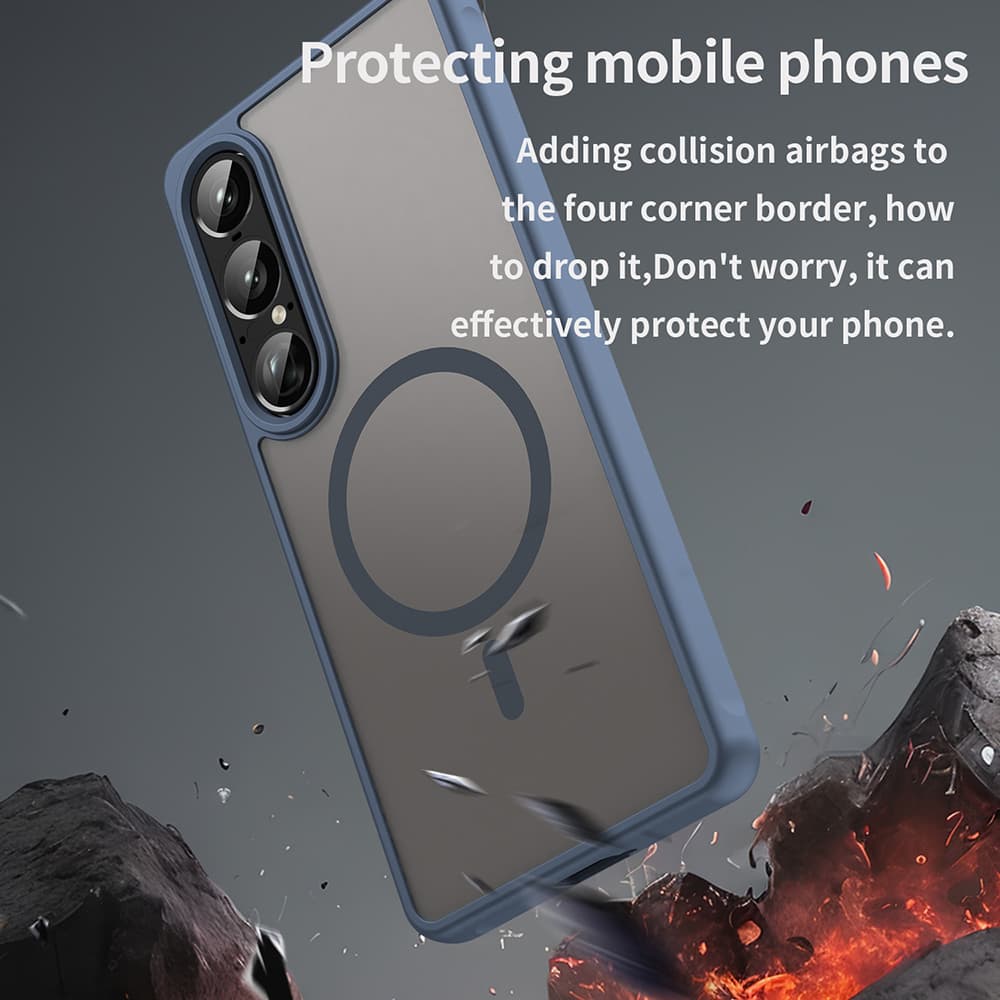 Techsuit HaloFrost II MagSafe pro Sony Xperia 1 VII tmavě modrá - náhled 5