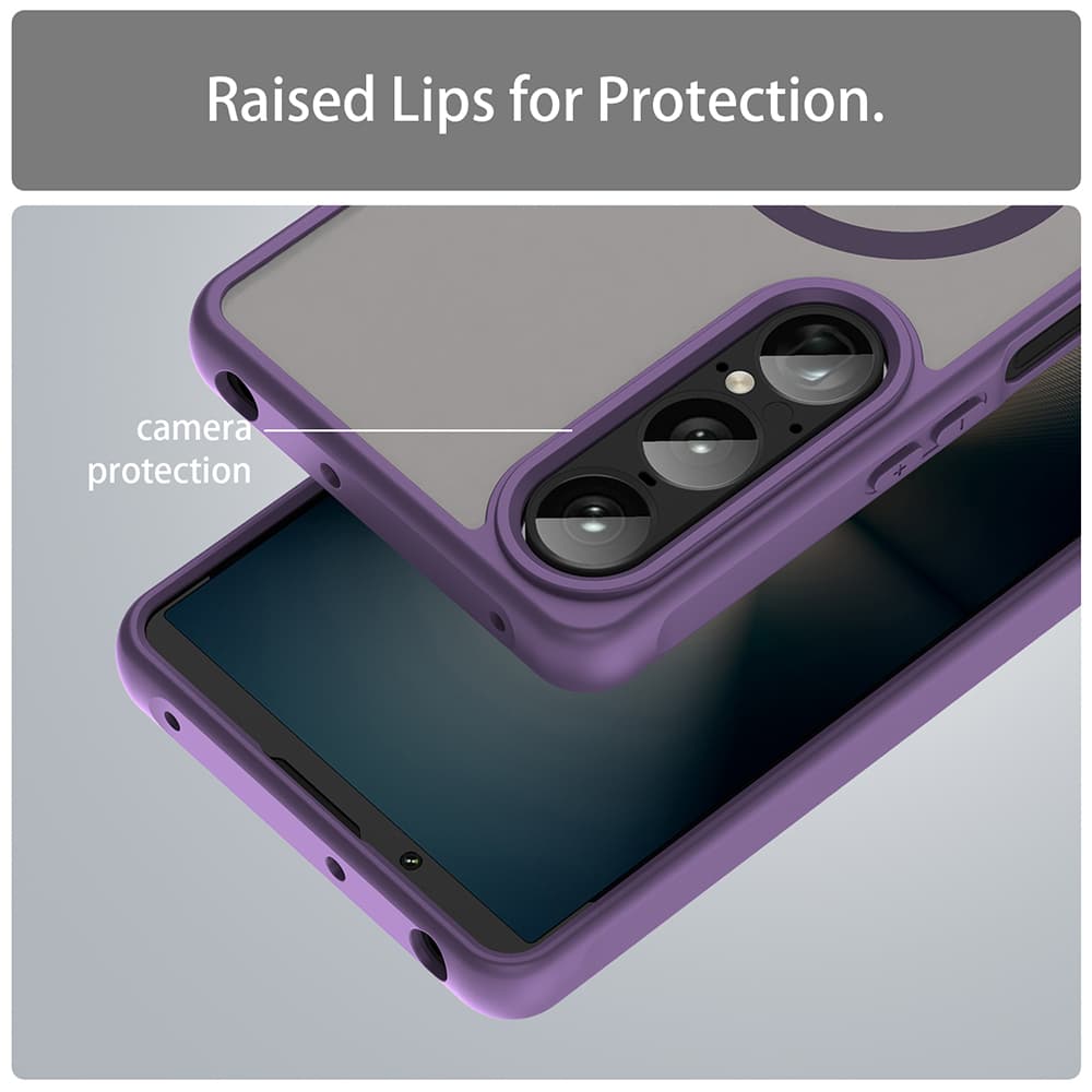 Techsuit HaloFrost II MagSafe pro Sony Xperia 1 VII fialová - náhled 5