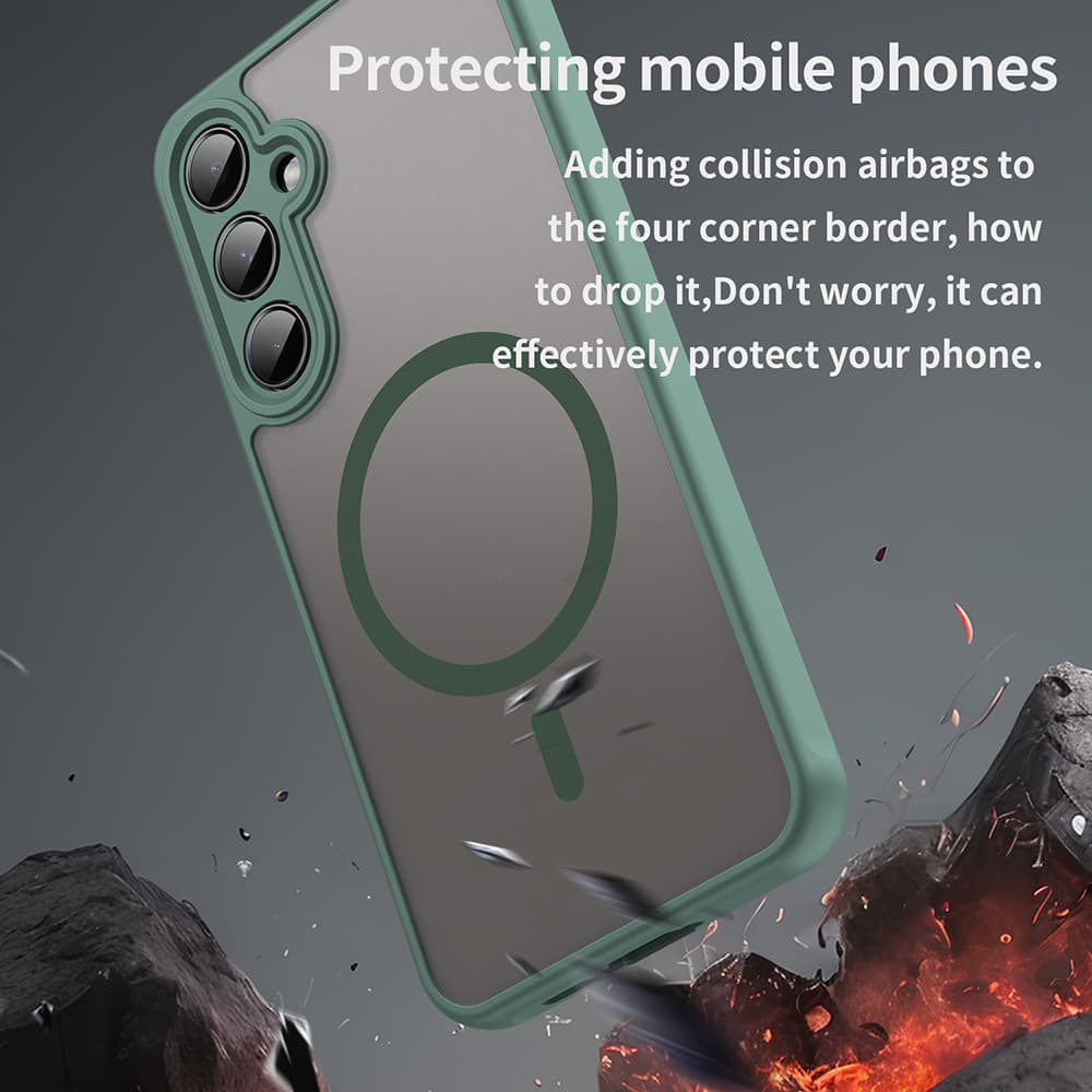 Techsuit HaloFrost II MagSafe pro Samsung Galaxy A35 5G zelený - náhled 5
