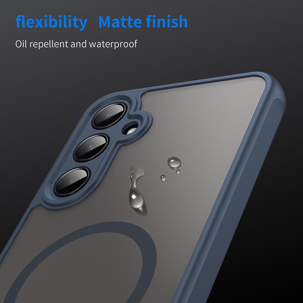 Techsuit HaloFrost II MagSafe pro Samsung Galaxy A55 5G tmavě modrá - náhled 5