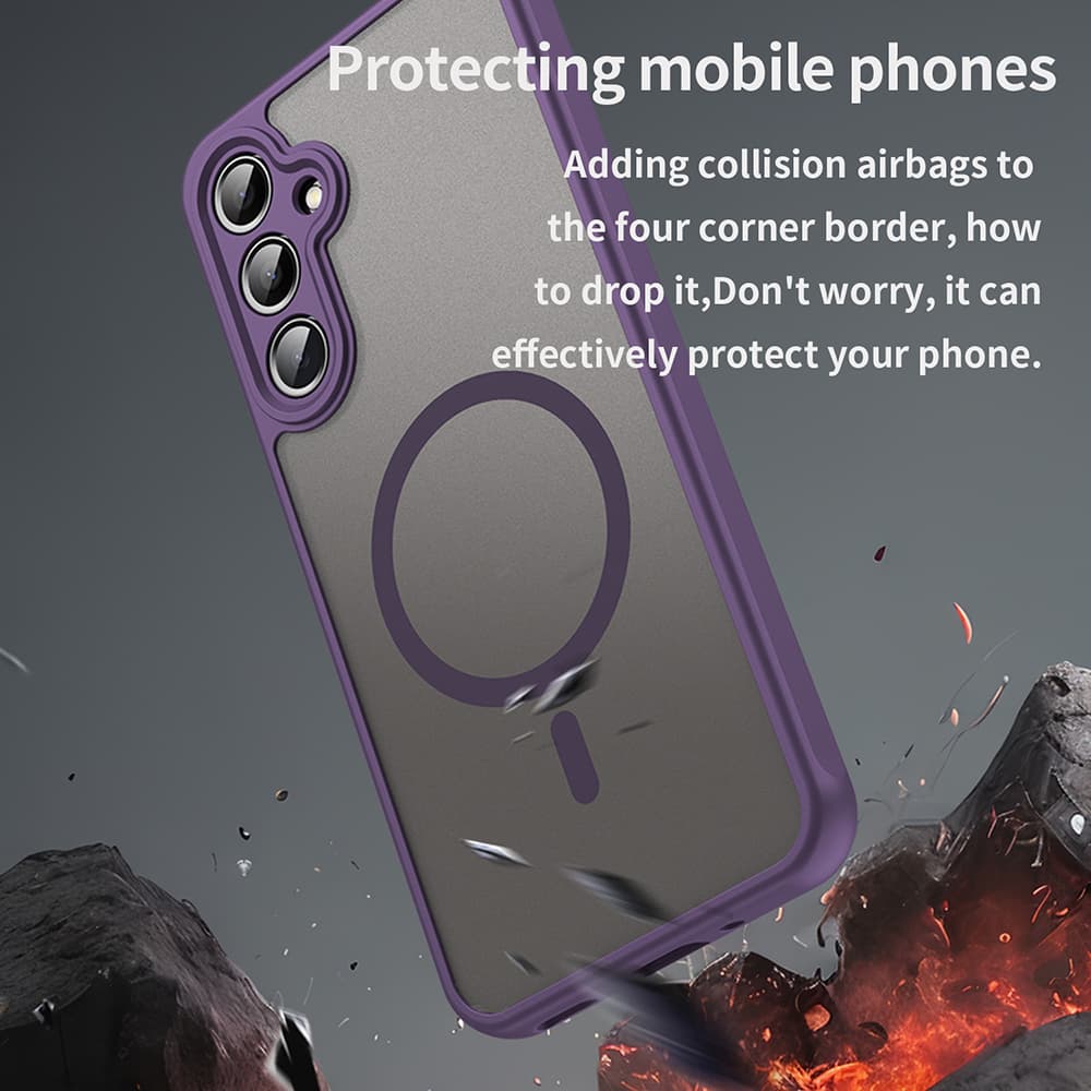 Techsuit HaloFrost II MagSafe pro Samsung Galaxy A16 4G A16 5G fialová - náhled 5