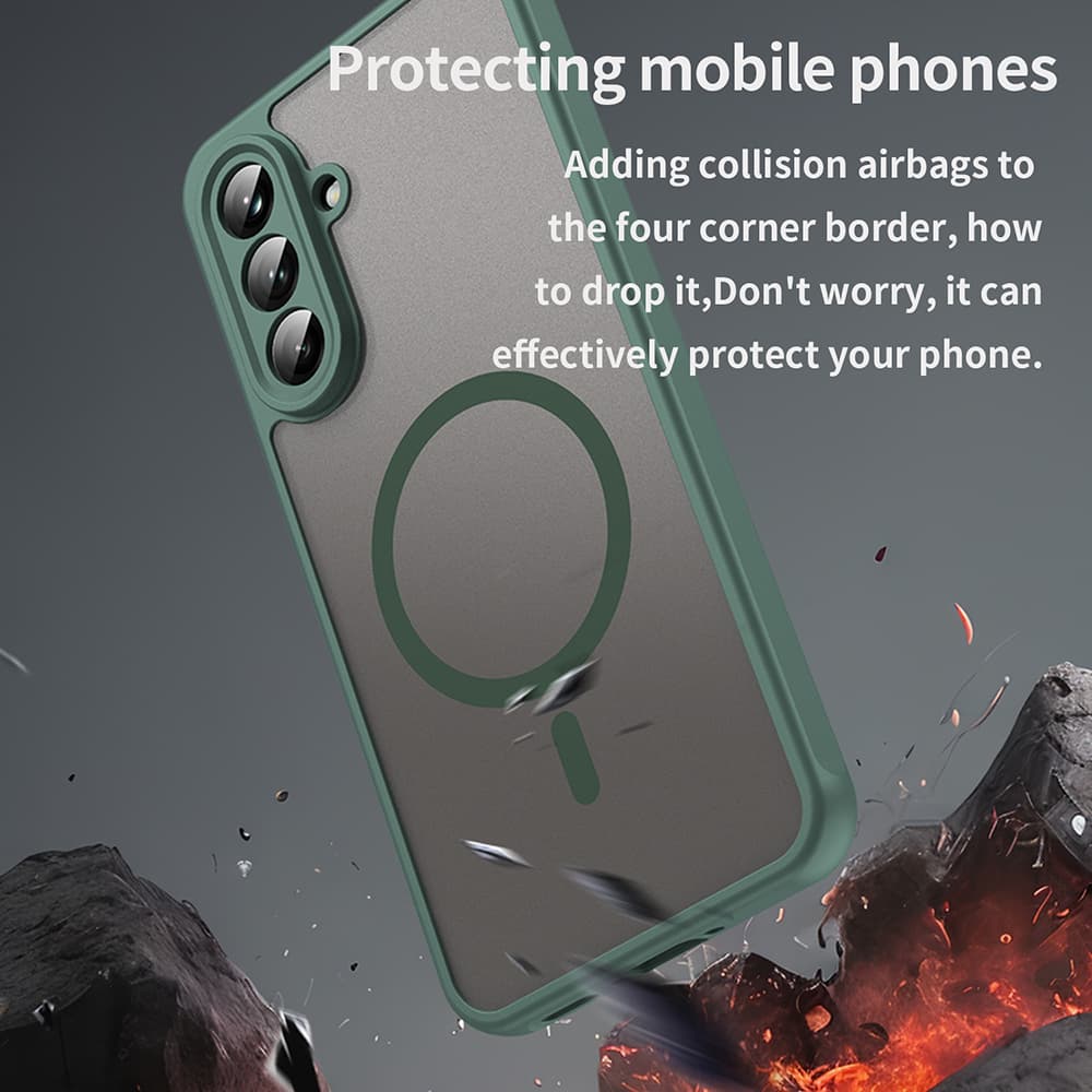 Techsuit HaloFrost II MagSafe pro Samsung Galaxy A36 5G zelená - náhled 5