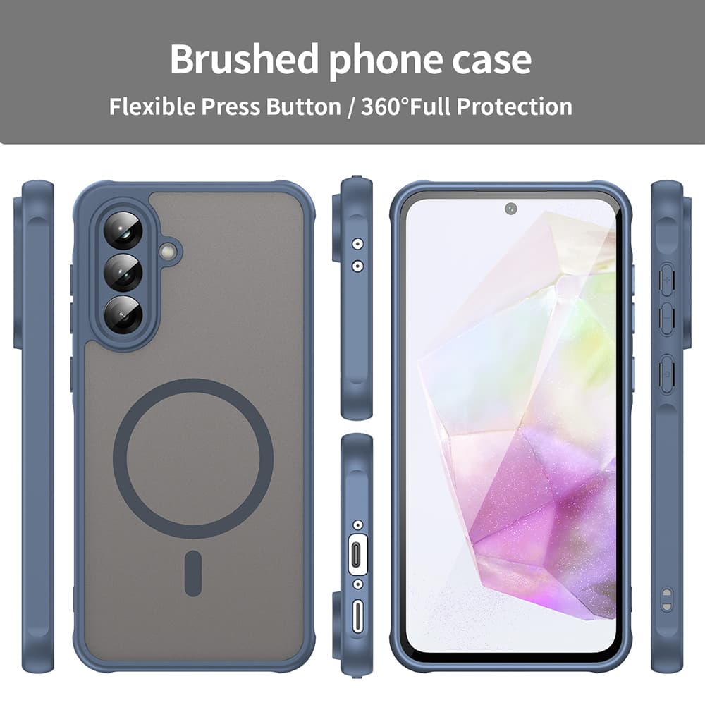 Techsuit HaloFrost II MagSafe pro Samsung Galaxy A36 5G tmavě modrá - náhled 5