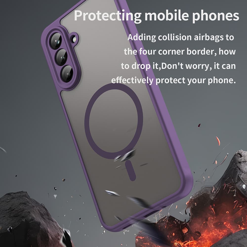 Techsuit HaloFrost II MagSafe pro Samsung Galaxy A26 5G fialová - náhled 5