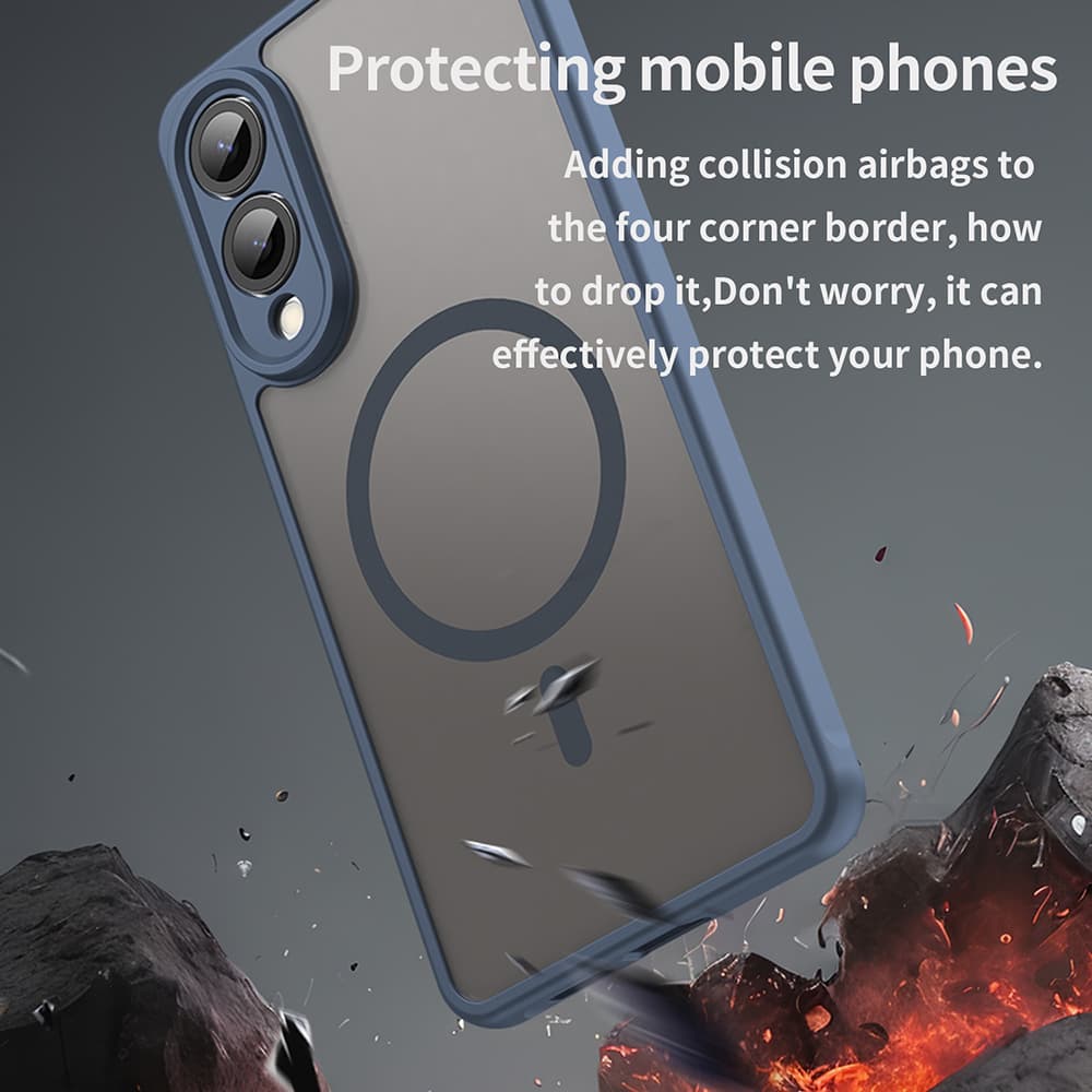 Techsuit HaloFrost II MagSafe pro Samsung Galaxy S25 Edge námořnická modrá - náhled 5