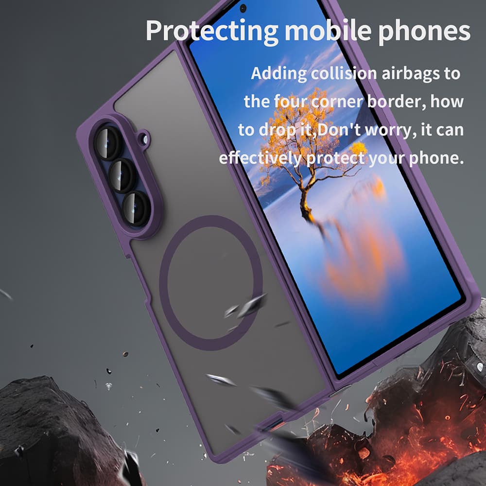 Techsuit HaloFrost II MagSafe pro Samsung Galaxy Z Fold7 fialová - náhled 5