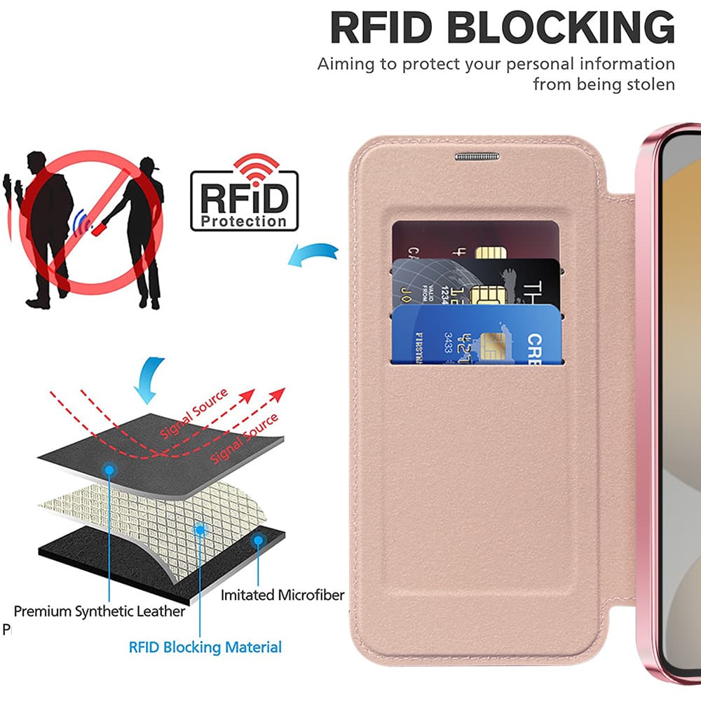 Pouzdro na knihu Techsuit SmartMag Samsung Galaxy S24 FE růžové - náhled 5