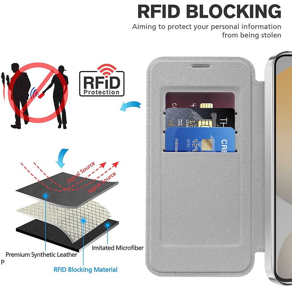 Pouzdro na knihu Techsuit SmartMag pro Samsung Galaxy S24 Plus šedé - náhled 5