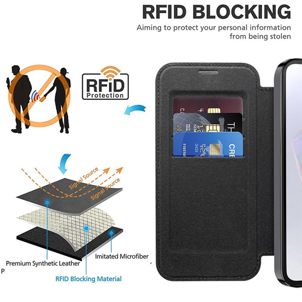 Pouzdro na knihu Techsuit SmartMag pro Samsung Galaxy A35 5G černé - náhled 5