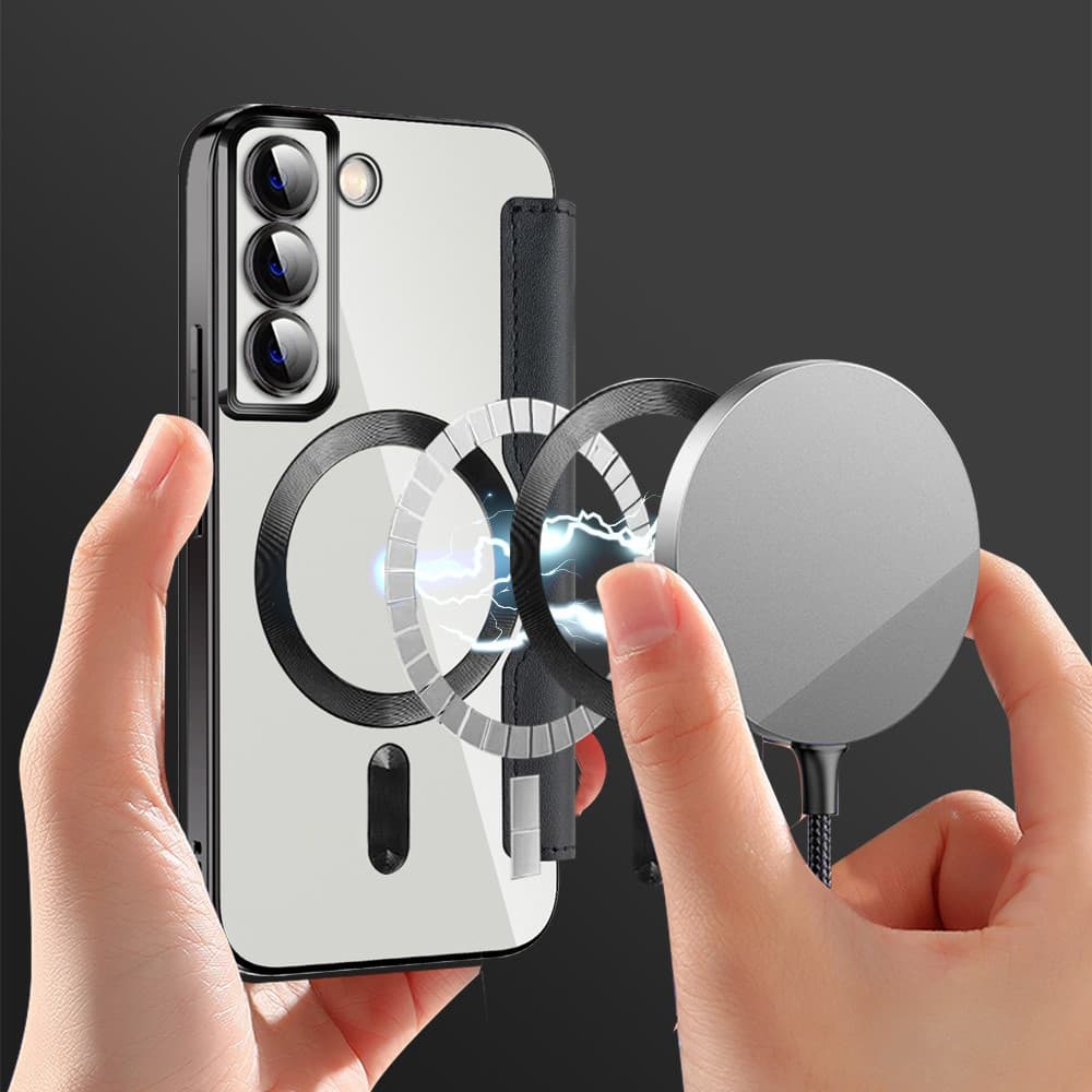 Pouzdro na knihu Techsuit SmartMag pro Samsung Galaxy S22 5G černé - náhled 5
