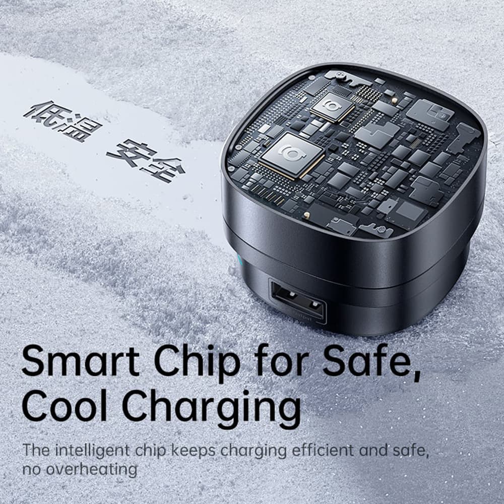Baseus Car Charger PrimeTrip VR1 s navíjecím kabelem 2 x Type-C USB 60W černá - náhled 5