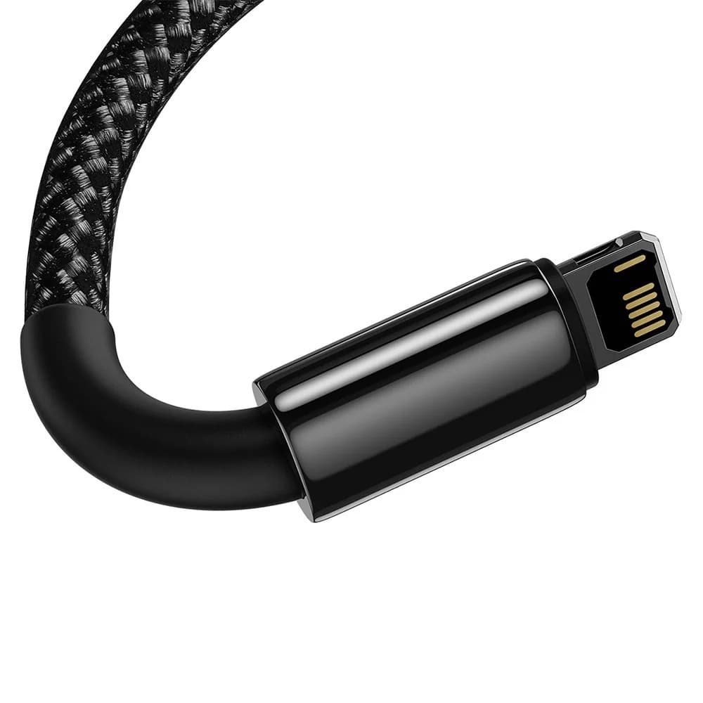 Baseus Data Cable Tungsten Gold USB-A na Lightning 2m černý - náhled 5