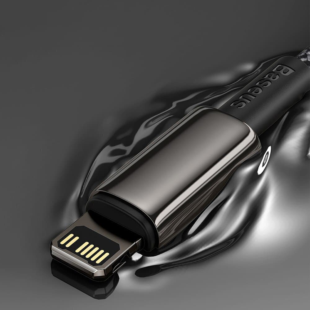 Baseus Data Cable Tungsten Gold Type-C na Lightning 20W 2m černá - náhled 5