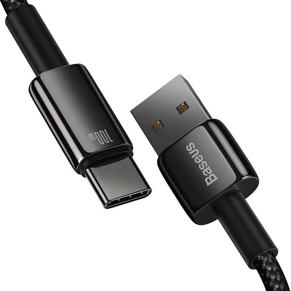 Baseus Data Cable Tungsten Gold USB na Type-C Super Fast Charge 100W 1m černý - náhled 5