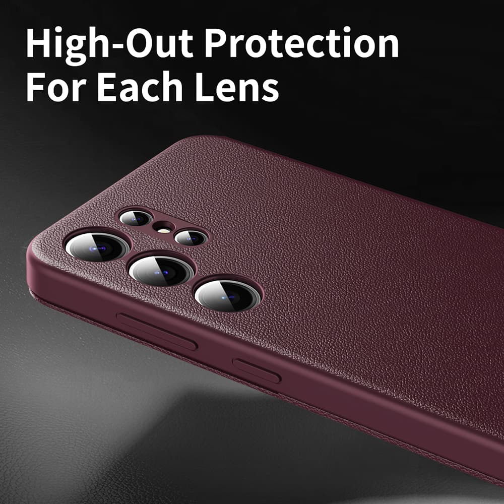 Techsuit SmartView Series pro Samsung Galaxy S23 Ultra červená - náhled 5