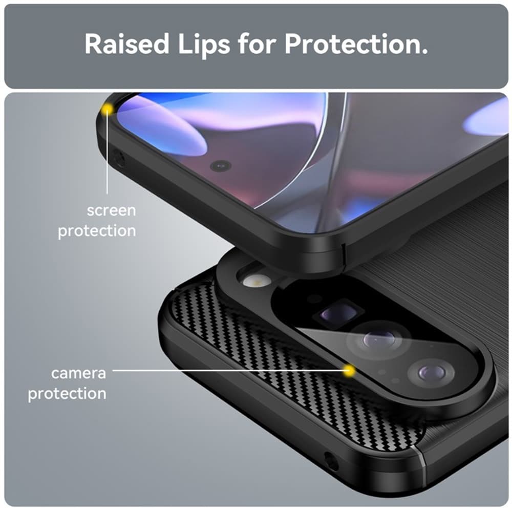 Techsuit Carbon Silicone Google Pixel 10 Pro XL černý - náhled 5