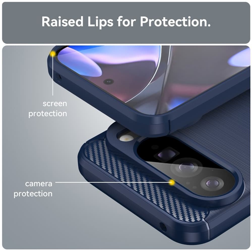 Techsuit Carbon Silicone Google Pixel 10 Pro XL modrá - náhled 5