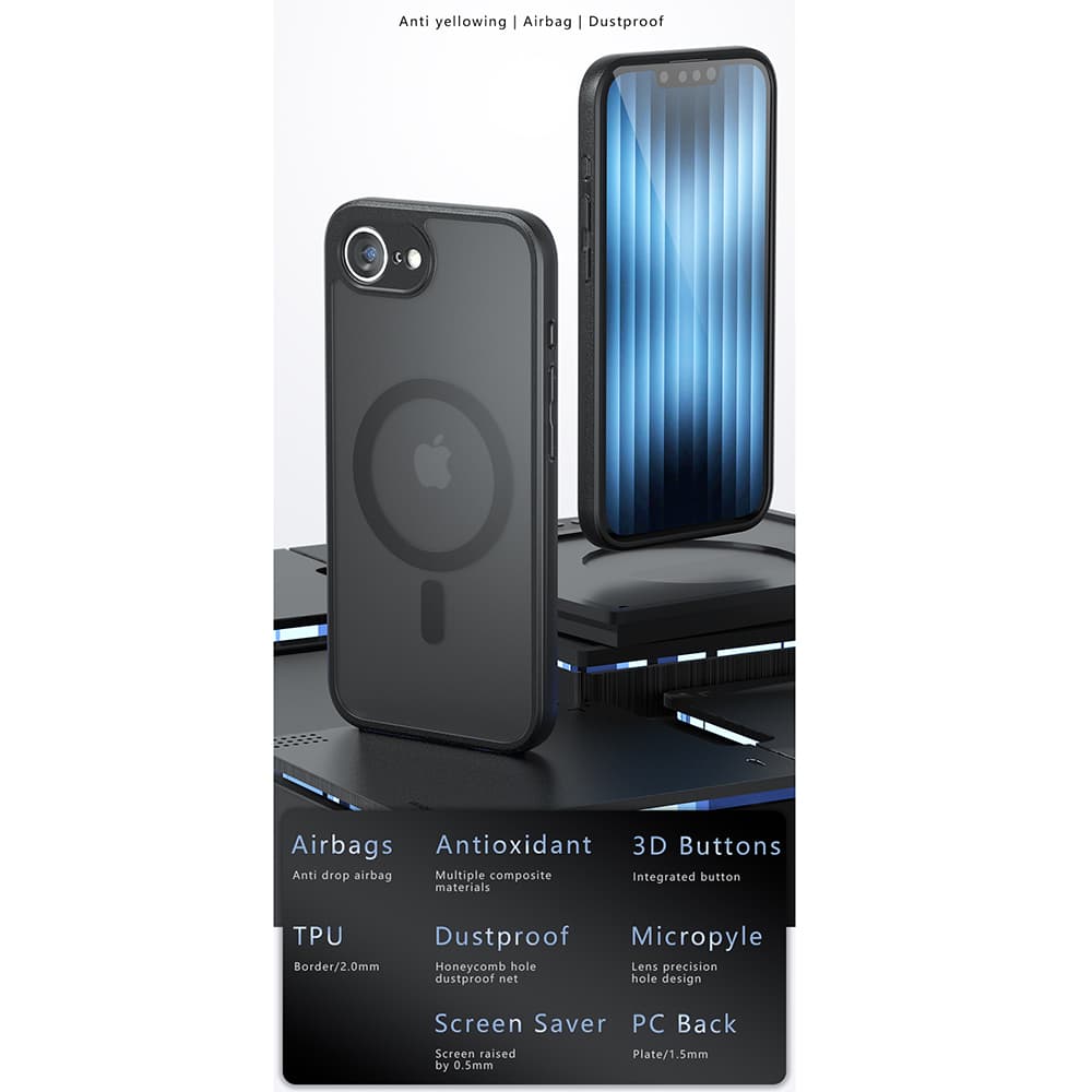 Techsuit PureFrost MagSafe iPhone 15 Pro Max matná černá - náhled 5