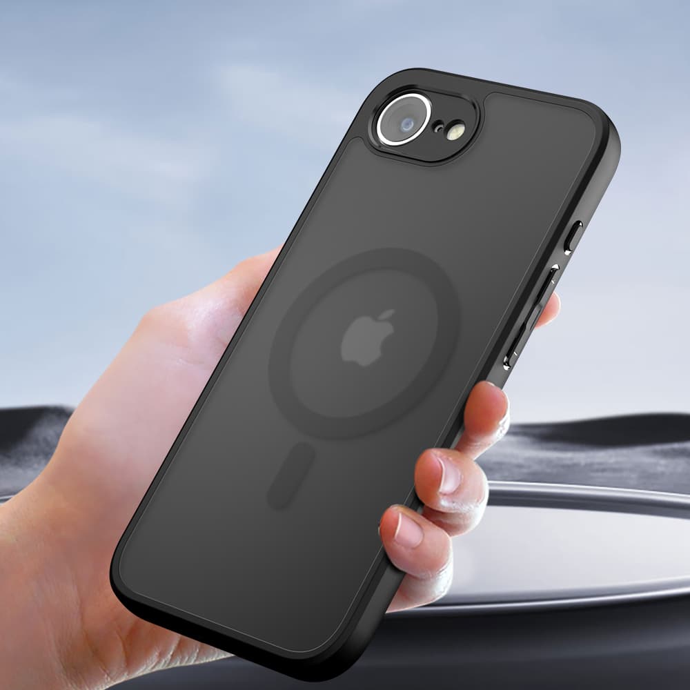 Techsuit PureFrost MagSafe pro iPhone 15 v matné černé - náhled 5