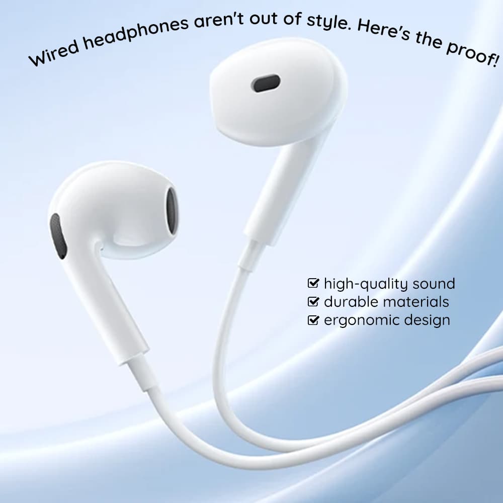 Baseus Wired Earphones Encok CZ19 Type-C 13mm 60° Semi-in-Ear bílá - náhled 5