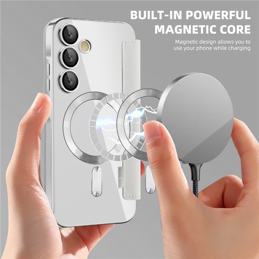 Pouzdro na knihu Techsuit SmartMag pro Samsung Galaxy A55 5G šedé - náhled 5