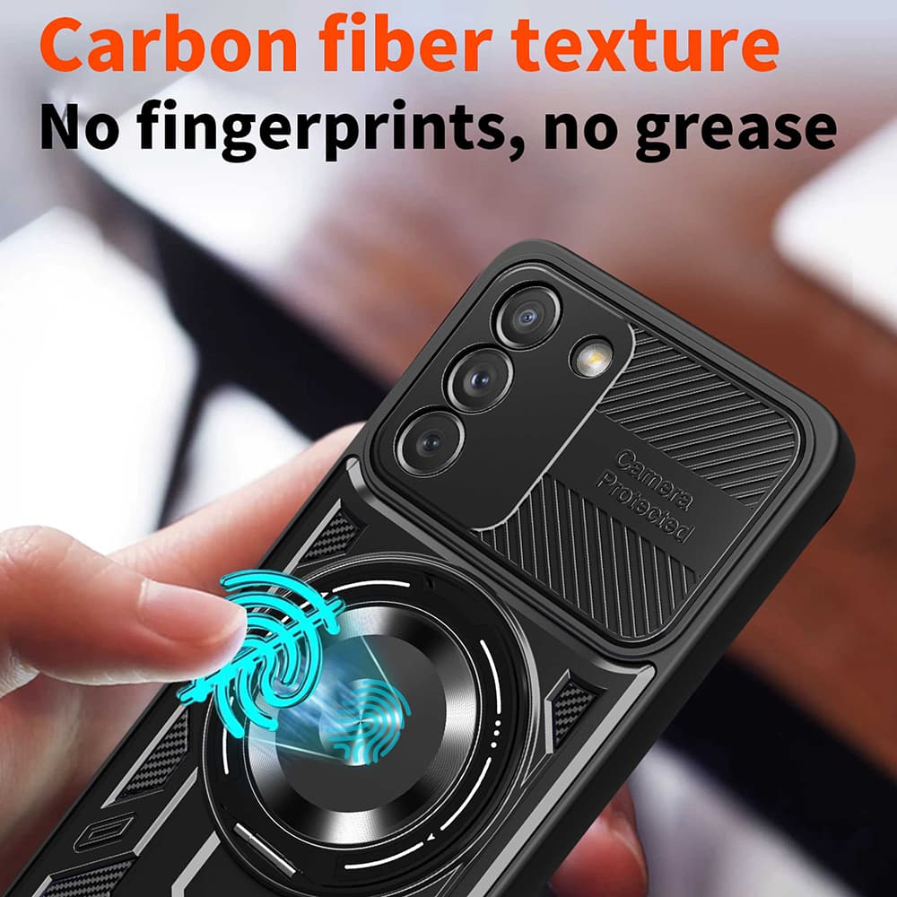Techsuit RuggedCam pro Samsung Galaxy S21 FE 5G fialová - náhled 5