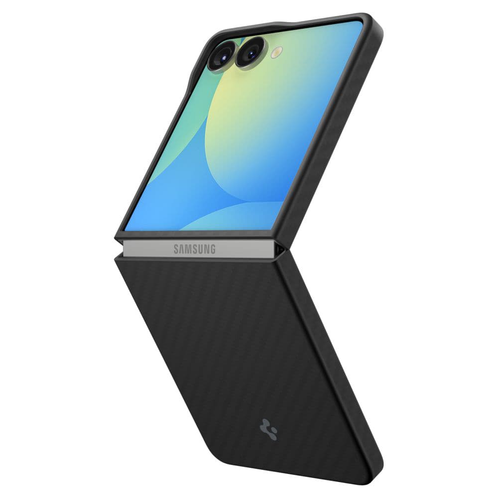 Spigen Air Skin Samsung Galaxy Z Flip7 Aramid černá - náhled 5