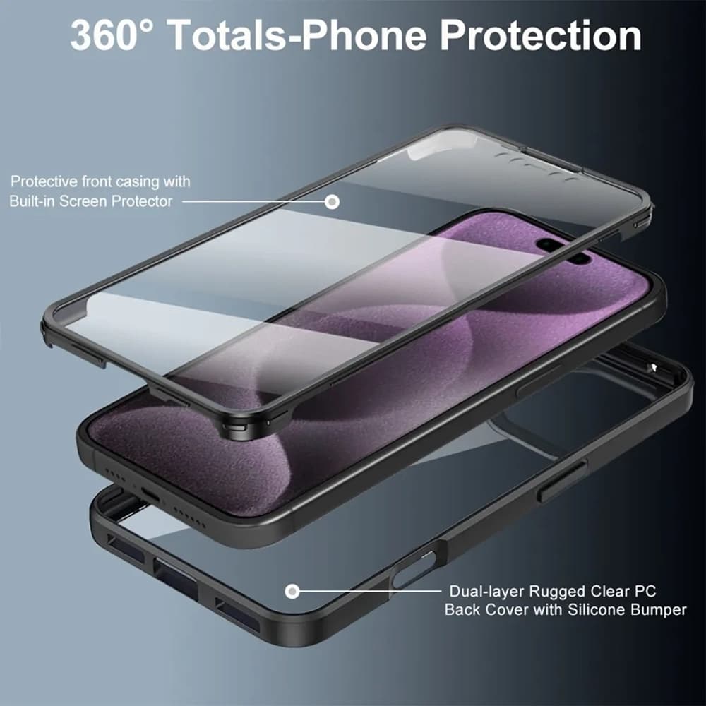 Techsuit ColorVerse 360 Series Ochranné sklo iPhone 17 Pro Fialová - náhled 5