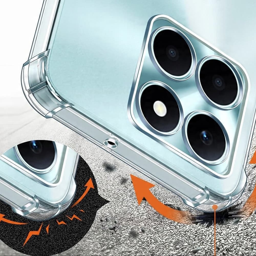 Techsuit Shockproof průhledný silikon Honor X6c průhledný - náhled 5