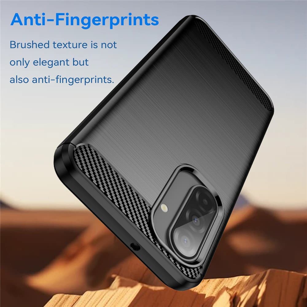 Techsuit Carbon Silicone pro Samsung Galaxy A17 5G A17 4G černý - náhled 5