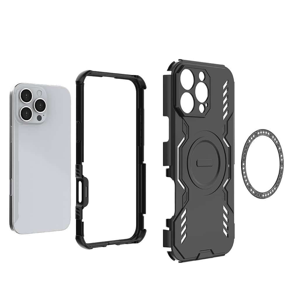 Pouzdro Techsuit ArmorMag pro iPhone 16 Pro modré - náhled 5