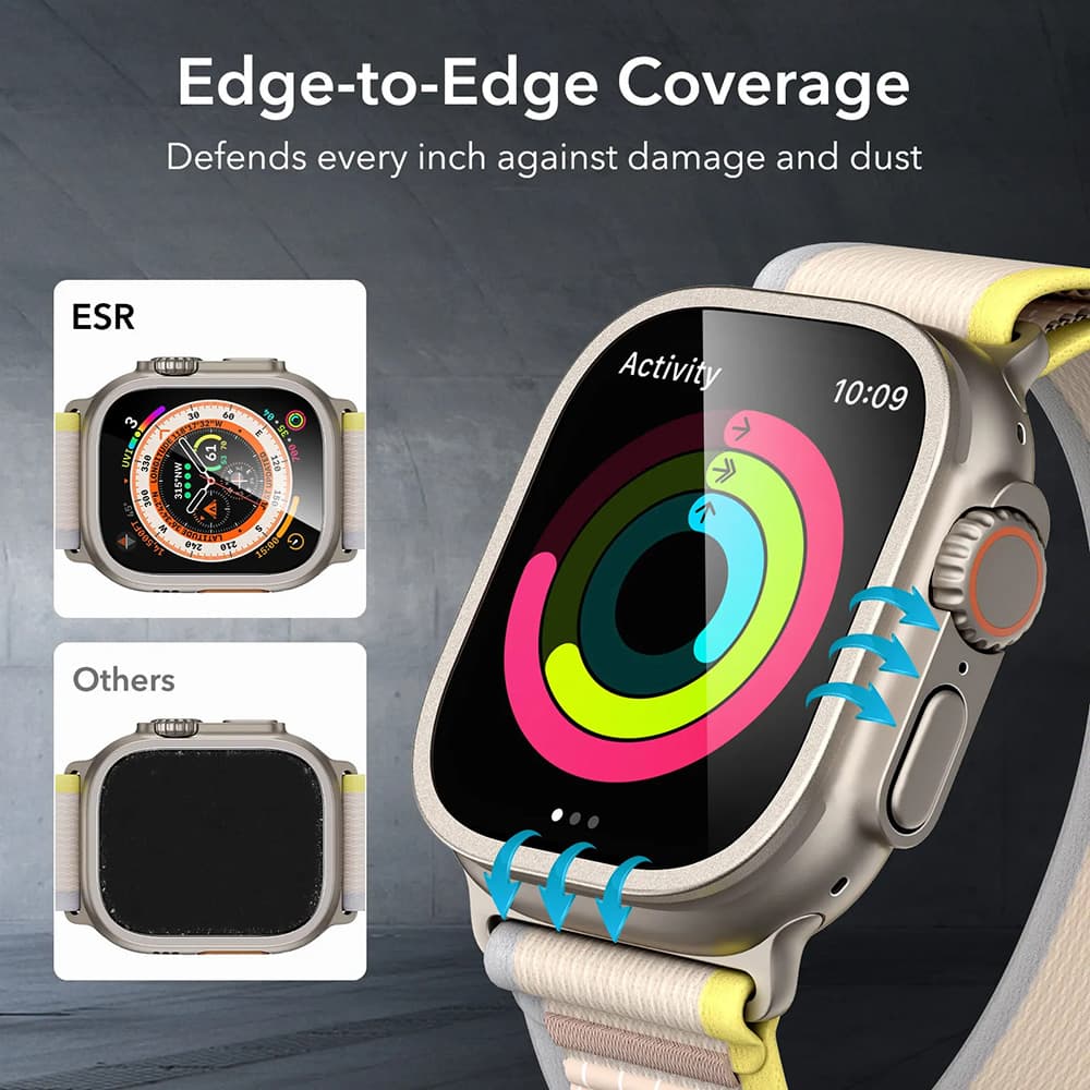 ESR Armorite ochranné sklo 2 ks Apple Watch Ultra Ultra 2 Ultra 3 titanové - náhled 5
