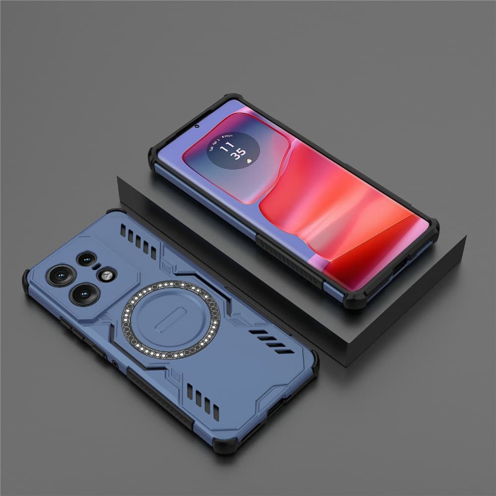Pouzdro Techsuit ArmorMag pro Motorola Edge 50 Pro modré - náhled 5
