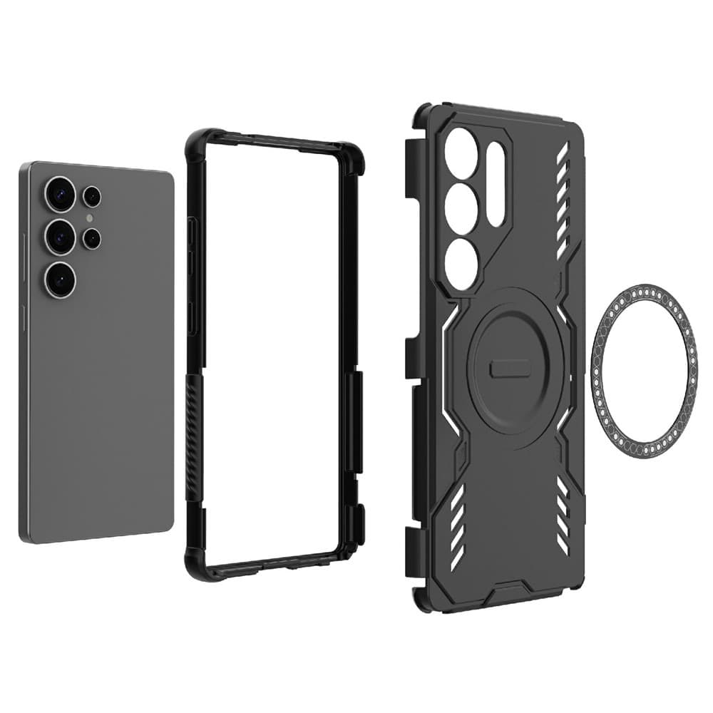 Pouzdro Techsuit ArmorMag pro Samsung Galaxy S25 Ultra modré - náhled 5