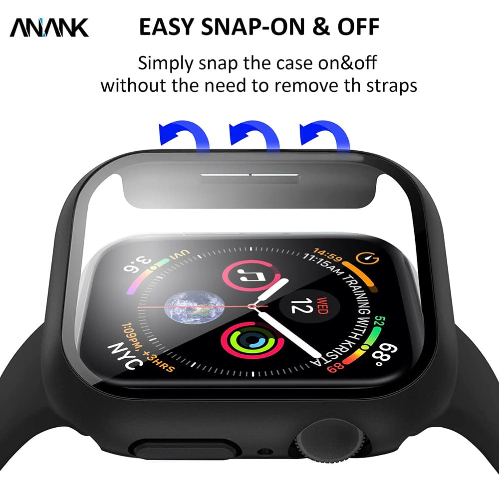 Ochranné sklo ANANK Apple Watch 7 45mm černé - náhled 5