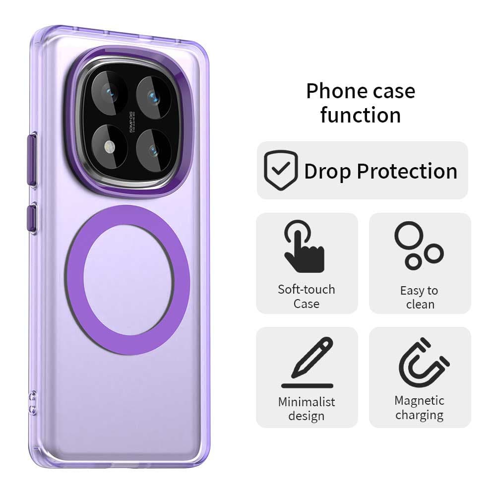 Techsuit CandyCase MagSafe pro Xiaomi Redmi Note 14 Pro 4G fialová - náhled 5