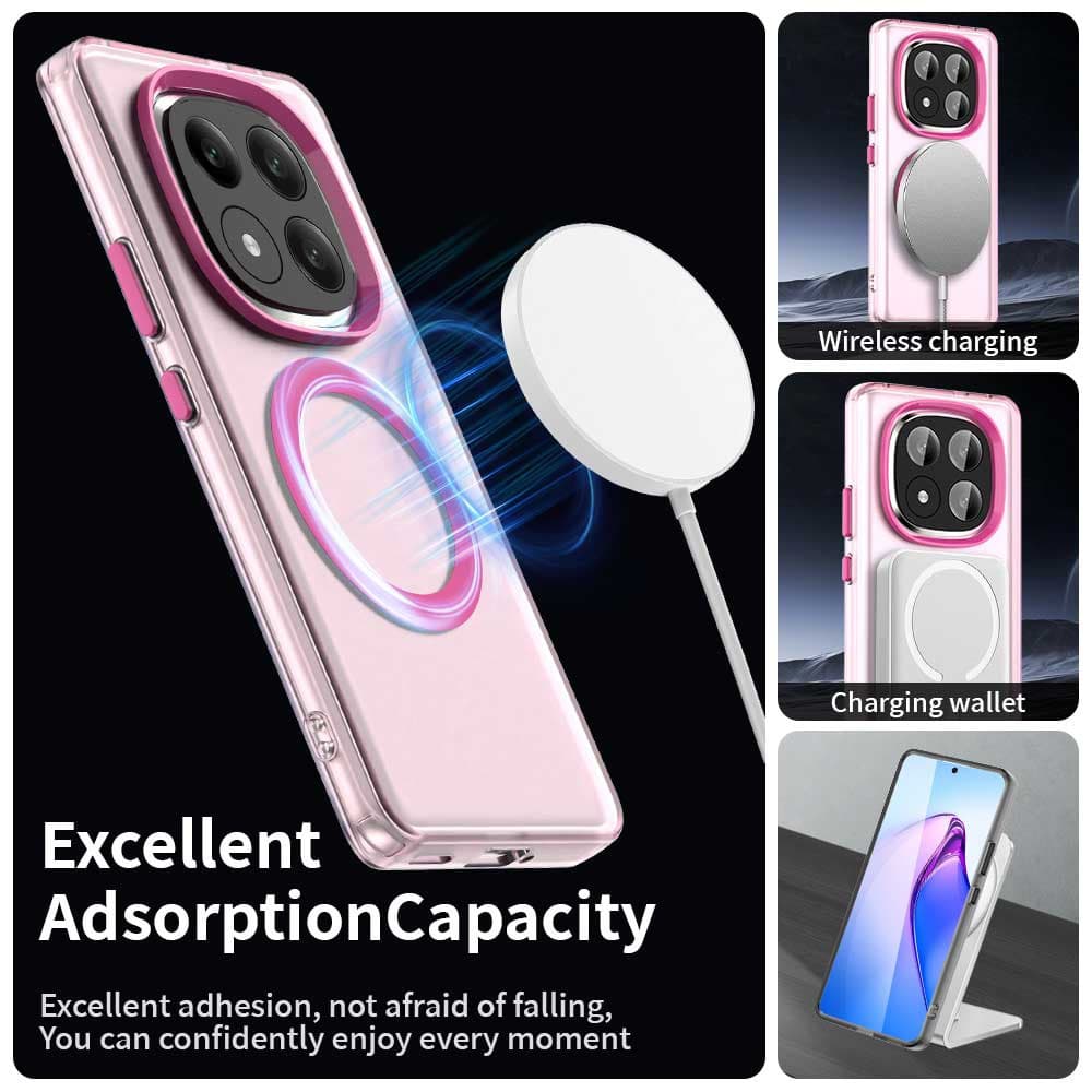 Techsuit CandyCase MagSafe pro Xiaomi Redmi Note 14 Pro+ 5G růžová - náhled 5