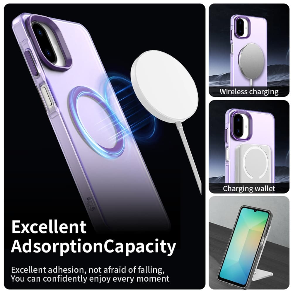 Techsuit CandyCase MagSafe pro Samsung Galaxy A07 4G fialová - náhled 5