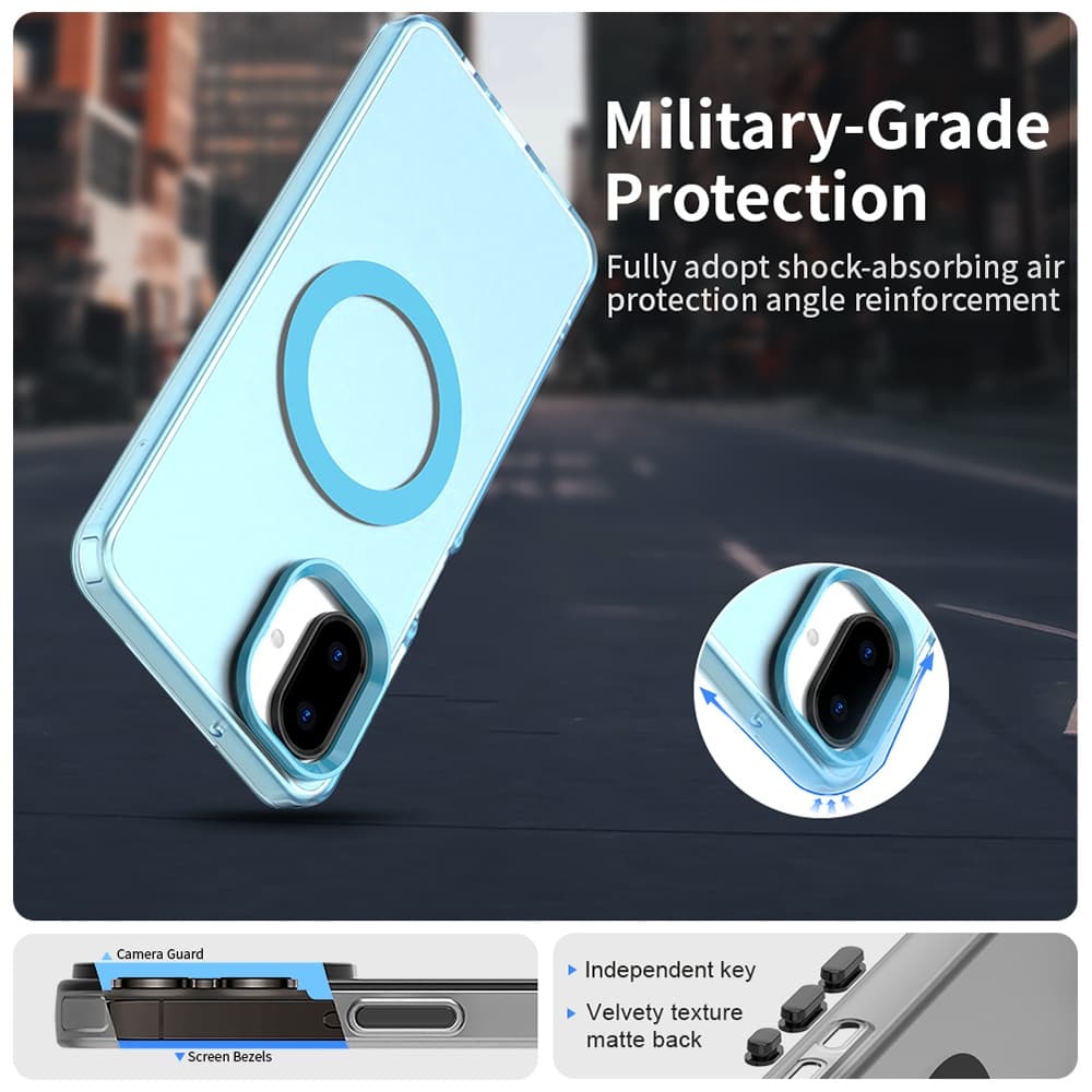 Techsuit CandyCase MagSafe pro Samsung Galaxy A07 4G modrý - náhled 5