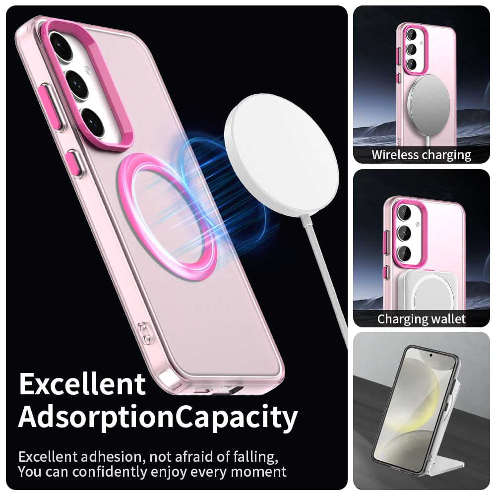 Techsuit CandyCase MagSafe pro Samsung Galaxy S24 S25 růžová - náhled 5