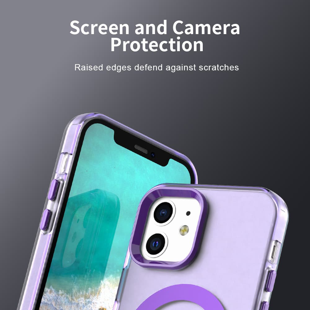 Techsuit CandyCase MagSafe pro iPhone 12 iPhone 12 Pro fialová - náhled 5